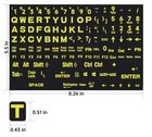 English Keyboard Stickers Full Size 8 26 X 5 5 Inches  English-full 
