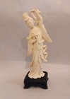 Chinese Old Dancing Girl Resin Statue Vintage Figure Beautiful Lady Dance 11 8 