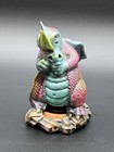 Vintage Terra Stone Dragon Incense Burner Figurine 1985 Fantasy Art Pottery Pot