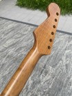 Strat Roasted Maple Electric Guitar Neck Stainless Steel 22 Frets Satin Bone Nut
