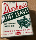 Vintage Glidden Durkee   s Mint Leaves Elmhurst  Nj  Advertising Spice Tin Can