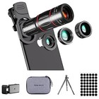 Phone Camera Lens Kit Upgraded Version Telephoto 28x Wide Angle Fisheye Lens