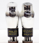 Nice Pair Of Tested Vintage Philco   Wizard 6x5g Vacuum Tubes