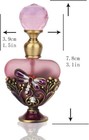 Yu Feng Vintage Dragonfly Pewter And Glass Perfume Bottle With Diamand For   