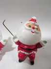 1950s Holt Howard Japan Pair Santa Claus Shelf Sitters Figurine Midcentury