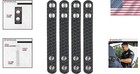 Durable 4-pack Accumold Elite Belt Keepers - Fits 2 25 Inch Tactical Belts