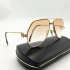 Vintage Cartier Vendome Santos Eyeglasses 90s 59-14-140 Gold Flame Gradation Jp