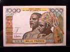 West African States Senegal 1000 Francs Cfa 1965 K Unc P3 Central Bank I4c0488