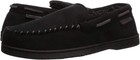 Dearfoams Men s Keaton Memory Foam Moccasin Slipper Size Large  11-12 Black