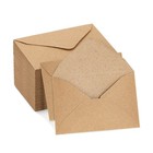 60 Pieces Paper Envelopes Retro Blank Envelopes Invitation Envelopes