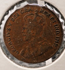 1923 Canada George V 1   One Cent Penny Km  28  error Coin Wood Grain  Sp4972