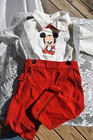 Vintage Mickey Mouse Baby 9 Pc Lot Toys Clothes Rattles