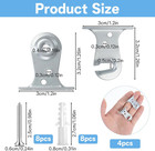4pcs Metal Window Shade Brackets  Roller Shade Outside Mount Bracket   Window Sh