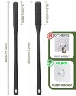 2 Pack Toe Cleaning Brush 15 7  Long Handle Silicone Foot Scrubber Bath Black