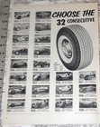 1955 Firestone Vintage Print Ad Tires Racing Indianapolis Winners Champions B w