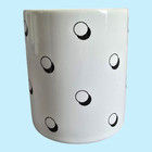 Vintage 1980s Apple Computer Papel Coffee Mug Rainbow Logo   Dots Mac Macintosh