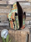 Cactus Print Saddle Bag- Heavy Canvas  New Trail  Horse