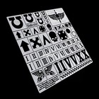 Alexen Warhammer 40k Mecha Vehicle tank Leakage Spray Stencil Template Tool