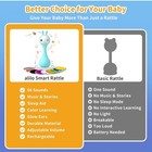 Alilo Smarty Bunny Baby Rattle Musical Light Up Toys  Infants Newborns Blue 