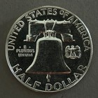 1957p Franklin Half Dollar - 90  Silver - Proof - Free Shipping