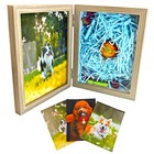 5x7 Pet Memorial Shadow Box For Dog   Cat Pet Loss Gift Keepsake Photo Frame