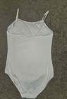 Bloch Girls White Camisole Dance Leotard  Size Girls 12