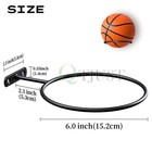 2 Pack Wall Mounted Metal Sports Ball Rack Holder Display Storage Organizer
