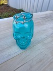 Stash Cyan Blue Skull Glass Airtight Container
