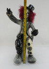Vintage Clown Paper Mache Black And White Mexican Folk Art Signed