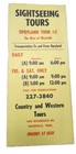 1970s Nashville Tennessee Sightseeing Tourist Double Sided Cardstock Brochure