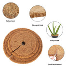 5pcs Natural Coconut Fiber Mulch Mats Tree   Flower Pot Weed Control Discs - New