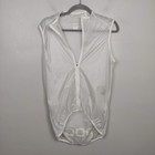 Poc Cycling Vest Mens Large White Lightweight Windbreaker Gilet Reflective Logo