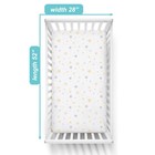 4 Pack Fitted Crib Sheets 28  X 52   Soft Breathable Neutral 100  Cotton Jers   