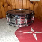 Vintage Rogers 1960 s Dyna-sonic Snare Drum - Chrome Over Brass 14  X 5     10-lug