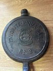 1920 s Favorite Stove And Range Made  Puritan No  8 Waffle Iron Rare No Base