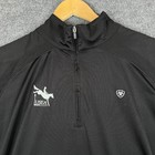 Ariat Tek Heat Series Jacket Mens 2xl 1 4 Zip Pullover Black Lightweight Usea