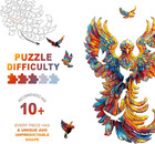 Wooden Puzzles For Adults - Flameborn Wooden Jigsaw Puzzle  Unique Animal Shaped