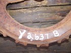 1 Used Y2637b Steel   Cast Iron John Deere Planter Seed Bean Plate Y 2637 B