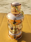 Antique Brass Copper Anchor Oil Lamp Maritime Ship Lantern Vintage Boat Light