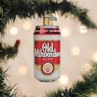 Old World Christmas Old Milwaukee Beer Can Glass Tree Ornament With Free Box