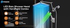 Led Shower Head  8   Lar Led Rainfall Shower Head With 16  