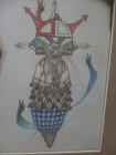 Original Hopi Framed Drawings By J  Mahkee 1995