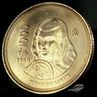  beautiful  Authentic Mexico 1000 Pesos Genuine Rare Mexican Bronze Coin 
