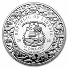 2025 Liberia 1 Oz Silver Jurassic Life Dinosaur Collection  T-rex