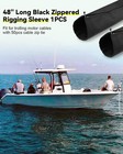 Outboard Marine Cable-hose Rigging Protector Cover 48  Zippered Sleeve Zrs-1-dp