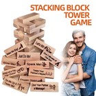 Couple Game Night Intimacy Block Tower Jenga Game Valentine Tumbling Tower Stack