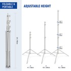 Neewer 2 8m Spring Cushioned Heavy Duty Stainless Steel Light Stand Tripod Stand