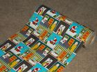 Vtg Christmas Wrapping Paper Gift Wrap 2 Yds 1960 Mr   Mrs Claus At Home Nos