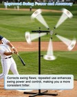 Batting Tee With Tethered Ball  Baseball Batting Trainer