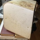 Vintage Metal 2 Tier Bread Box Pie Safe Bird Motif Rusty Chic Farmhouse Cool